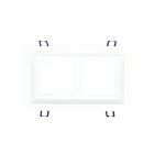 Lotus LED LLL-M2-WH Garniture encastrée blanche à 2 têtes Multi