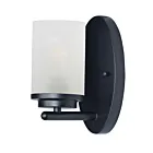 Maxim Lighting Corona 10211FTBK 1-Light 60W Black Vanity Light