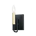 Maxim Lighting Sullivan 10251BKGLD 1-Light Black/Gold Wall Sconce