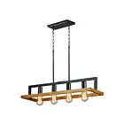 Maxim Lighting 10307BKASB Black Forest 4-Lights 240W Black/Ashbury Pendant