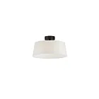 Maxim Lighting 10330WTBK Paramount 1-Light 19.5W Black Flush Mount