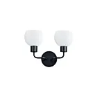 Maxim Lighting Coraline 11272SWBK 2-Lights Black Wall Sconce