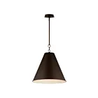 Maxim Lighting 15164CHB Veritas 1-Light 60W Chestnut Bronze Pendant