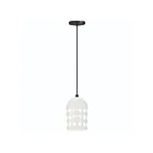 Maxim Lighting 21242WTBK Dottie 1-Light 60W Black Pendant