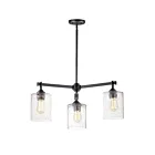 Maxim Lighting 25273SSBZ Stonehenge 3-Lights 180W Bronze Incandescent Chandelier