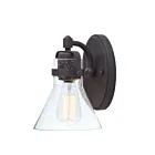 Maxim Lighting Seafarer 26111CDOI 1-Light 60W Oil Rubbed Bronze Vanity Light