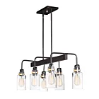 Maxim Lighting 30177CLBZGLD Magnolia 6-Lights 360W Bronze/Gold Pendant