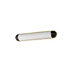Maxim Lighting Capsule 39563SWBKNAB 1-Light 22W Black/Natural Aged Brass Vanity Light
