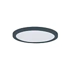 Maxim Lighting 57694WTBK Chip 1-Light 18W Black Flush Mount