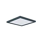 Maxim Lighting 57699WTBK Chip 1-Light 18W Black Flush Mount
