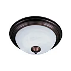 Maxim Lighting 5840MROI Essentials 1-Light 60W Oil Rubbed Bronze Flush Mount
