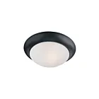 Maxim Lighting 5851FTBK Essentials 2-Lights 60W Black Flush Mount