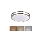 Nexleds NXFMDR14-26W 26W 14" Brush Nickel Ring and White LED Flush Mount