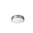 Nexleds NXFMDR16-33W 33W 16" Brush Nickel Ring and White LED Flush Mount