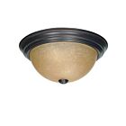 Nuvo Lighting 60-1256 2-Light Mahogany Bronze Ceiling Flush Mount Light