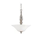 Nuvo Lighting Dupont 60-1828 3-Light Brushed Nickel Hanging Lantern Pendant Light