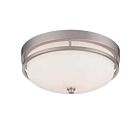 Nuvo Lighting Neval 60-5486 2-Light Brushed Nickel Ceiling Flush Mount Light
