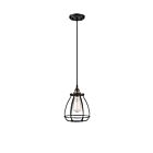 Nuvo Lighting Vintage 60-5501 1-Light Rustic Bronze Caged Mini Pendant Light 