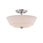 Nuvo Lighting Willow 60-5806 2-Light Polished Nickel Ceiling Flush Mount Light