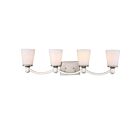 Nuvo Lighting Laguna 60-5874 4-Light Brushed Nickel Vanity Light