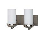 Nuvo Lighting Polaris 60-612 2-Light Brushed Nickel Vanity Light