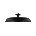 Nuvo Lighting Colony 60-7498 1 Light Matte Black With Polished Nickel 60W Large Semi-flush Mount Fixture