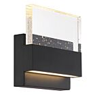 Nuvo Lighting Ellusion 62-1512 1-Light 15W Matte Black LED Medium Wall Sconce