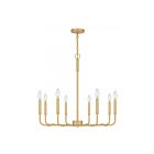 Quoizel Lighting Abner ABR5028MBK 8-Lights 480W Matte Black Chandelier