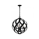 Quoizel Lighting BMS2820EK 4 Lights Earth Black 240W Blacksmith Pendant