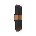 Quoizel Lighting CHS8407MBKG Chasm Matte Black Gold Outdoor Wall Lantern