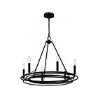 Quoizel Lighting CPE5025MBK 6 Lights Matte Black 360W Calliope Chandelier