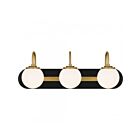 Quoizel Lighting Desmond DES8624MBK 3-Lights Matte Black 120W Vanity Light