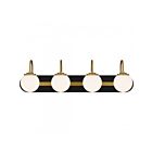 Quoizel Lighting Desmond DES8631MBK 4-Lights Matte Black 160W Vanity Light