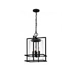 Quoizel Lighting Damien DMN1514EK 4-Lights 240W Earth Black Outdoor Pendant