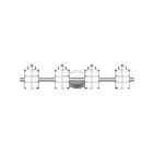 Quoizel Lighting Hazlett HZT8631C 4-Lights Polished Chrome 400W Vanity Light