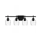 Quoizel Lighting Lucy LCY8629MBK 4-Lights Matte Black 400W Vanity Light