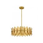 Quoizel Lighting LIZ2820GFL Liza 4-Lights 240W Gold Leaf Pendant