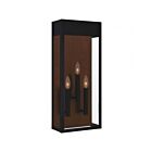Quoizel Lighting MAE8410MBK Maren 3-Lights 180W Matte Black Outdoor Lantern