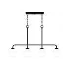 Quoizel Lighting NIE436MBK Nielson 4-Lights 400W Matte Black Island Light