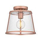 Quoizel Lighting QFL5612MRG Labrant 1-Light 100W Matte Rose Gold Semi Flush Mount