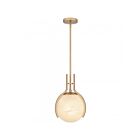 Quoizel Lighting QP6741BGD Orbit 1-Light 100W Bronze Gold Pendant
