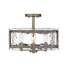 Quoizel Lighting QSF5594MM Lancer 4-Lights 240W Mottled Silver Semi Flush Mount