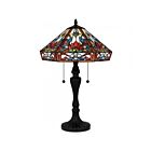 Quoizel Lighting Tiffany TF16142MBK 2-Lights 150W Matte Black Table Lamp