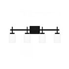 Quoizel Lighting Wilburn WLB8631MBK 4-Lights Matte Black 120W Vanity Light