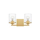 Quoizel Lighting ABR8614AB 2 Lights Aged Brass 200W Abner Bath Light