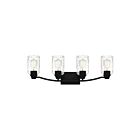 Quoizel Lighting ACA8627MBK 4 Lights Matte Black 400W Acacia Bath Light
