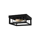 Quoizel Lighting INF1613EK 2 Lights Earth Black 150W Infinger Semi-Flush Mount