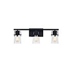 Quoizel Lighting KNX8624MBK 3 Lights Matte Black 300W Knox Bath Light