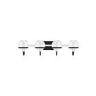 Quoizel Lighting PHX8631MBK 4 Lights Matte Black 240W Phoenix Bath Light