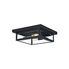 Quoizel Lighting WVR1312EK 2 Lights Earth Black 80W Westover Flush Mount